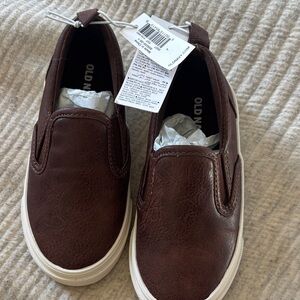 Old Navy Kids Dark Brown Slip-On Sneakers